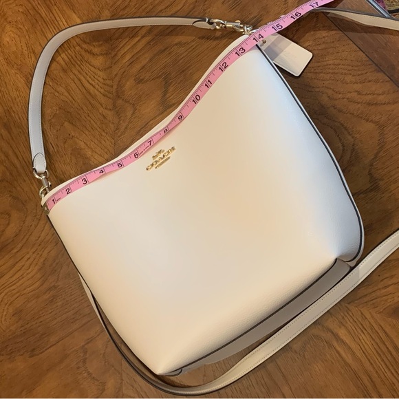NWOT Coach Creamy White Leather 2Way - Picture 11 of 16